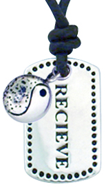 Receive silver pendant